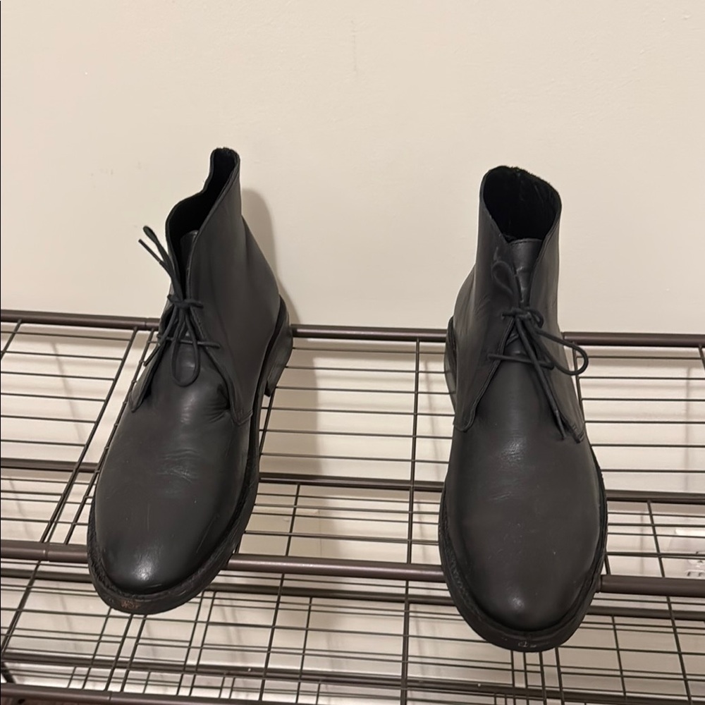 Men's Black Leather Thursday Boots
